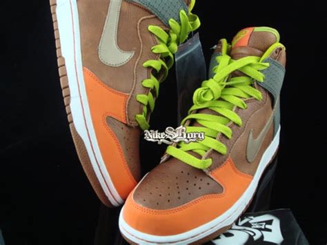 nike dunk high brown orange-champagne beige|Nike dunk color shoes.